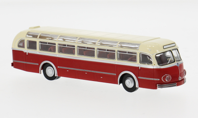 1:87 Brekina - 1951 Mercedes O 6600 H Reise hellbeige rot 1:87 Brekina - 1951 Mercedes O 6600 H Reise hellbeige rot