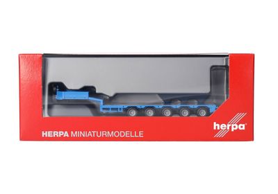 1:87 Herpa - Goldhofer Semitieflade-Auflieger 5achs, himmelblau 1:87 Herpa - Goldhofer Semitieflade-Auflieger 5achs, himmelblau