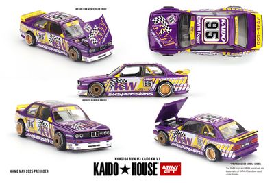 1:64 Mini GT - 1989 BMW M3 (E30) Kaido KW V1 1:64 Mini GT - 1989 BMW M3 (E30) Kaido KW V1