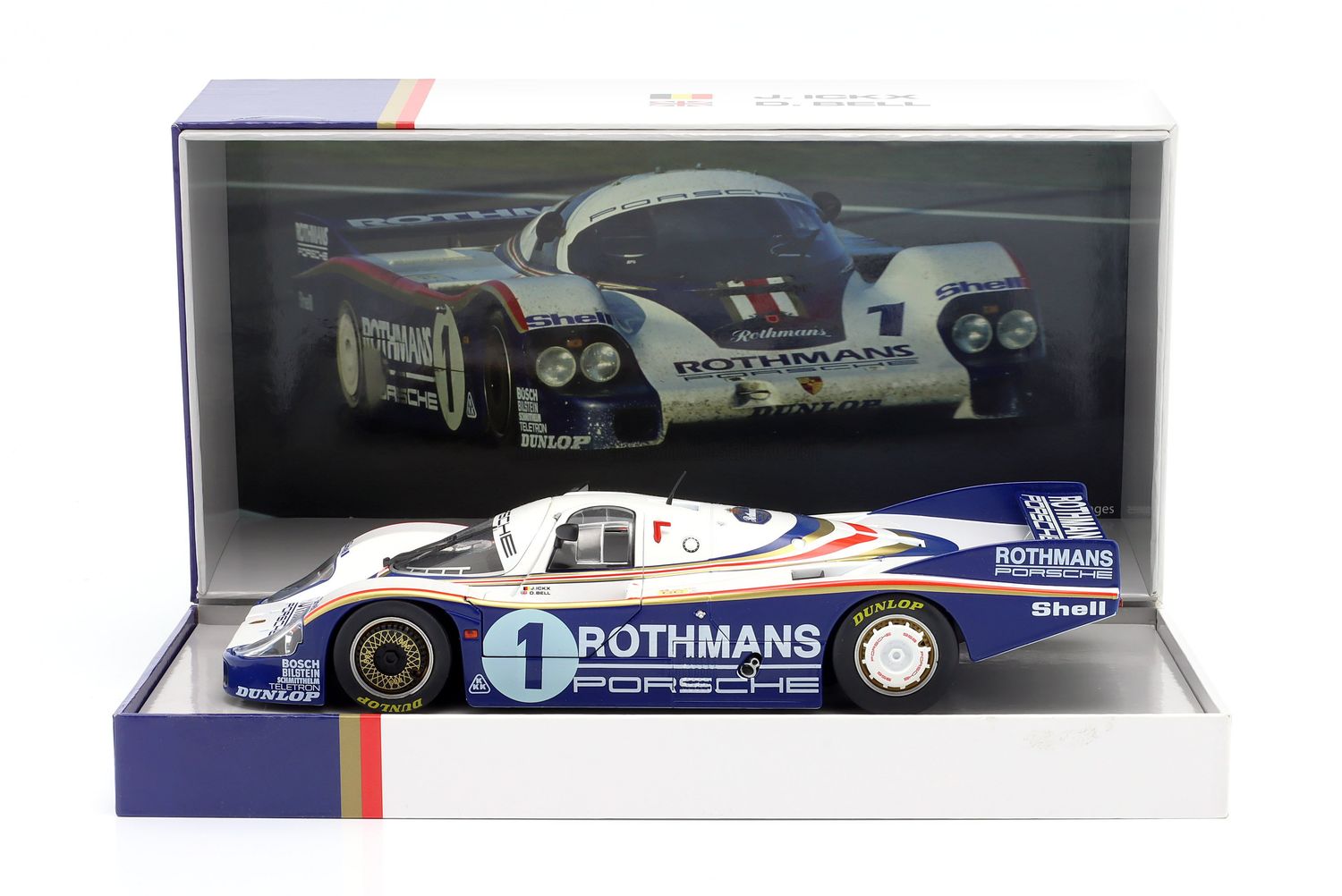 1:18 Werk83 - Porsche 956LH 2.6L F6 Twin turbo Team Rothmans Porsche System #1 Winner 24h Le Mans 1982 J. Ickx - D. Bell