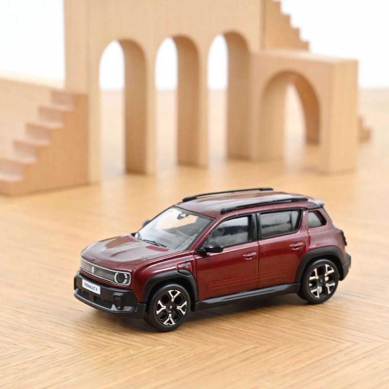 1:43 Norev - Renault 4 E-Tech Elektrisch 2025 Karmesin-Rot 1:43 Norev - Renault 4 E-Tech Elektrisch 2025 Karmesin-Rot
