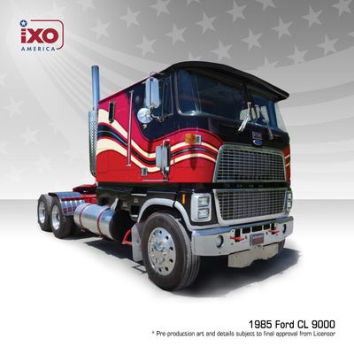 1:43 Ixo USA - 1976 Ford CL 9000, black/red 1:43 Ixo USA - 1976 Ford CL 9000, black/red