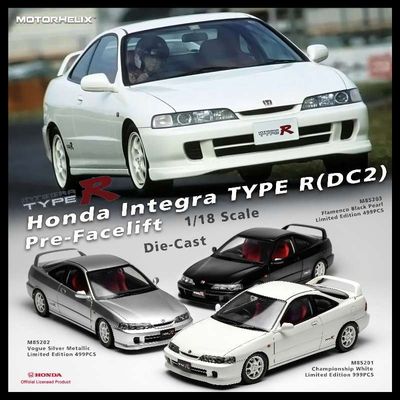 1:18 Motorhelix - 1997 Honda Integra Type-R (DC2) Black *With Extra Engine & Accessories* 1:18 Motorhelix - 1997 Honda Integra Type-R (DC2) Black *With Extra Engine & Accessories*