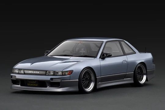 1:18 Ignition - VERTEX Nissan S13 Silvia, blue silver/gray