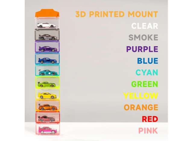 1:64 Diecast Storage - Diecast storage box - Rainbow- Set of 10 boxes 1:64 Diecast Storage - Diecast storage box - Rainbow- Set of 10 boxes