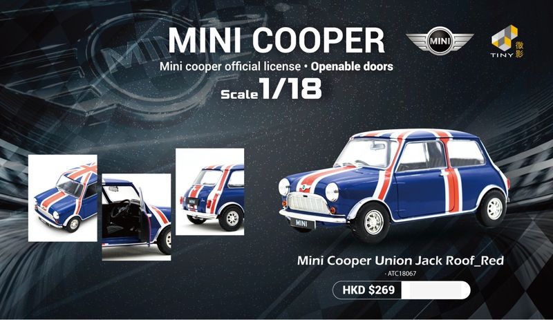 1:18 Tiny Toys - Mini Cooper Union Jack 1:18 Tiny Toys - Mini Cooper Union Jack