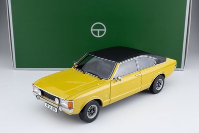 1:18 Touring Modelcars - Ford Granada Consul Coupé GT 2.3 - Daytona gelb uni / Vinyl Dach schwarz 1:18 Touring Modelcars - Ford Granada Consul Coupé GT 2.3 - Daytona gelb uni / Vinyl Dach schwarz