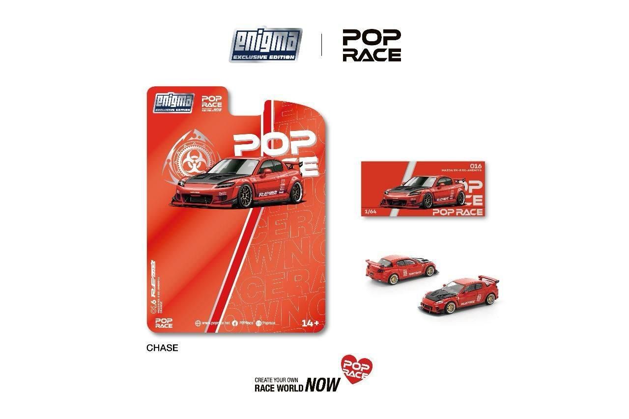 1:64 Pop Race Limited - Mazda RX-8 Re-Amemiya, red *Enigma Exclusive*