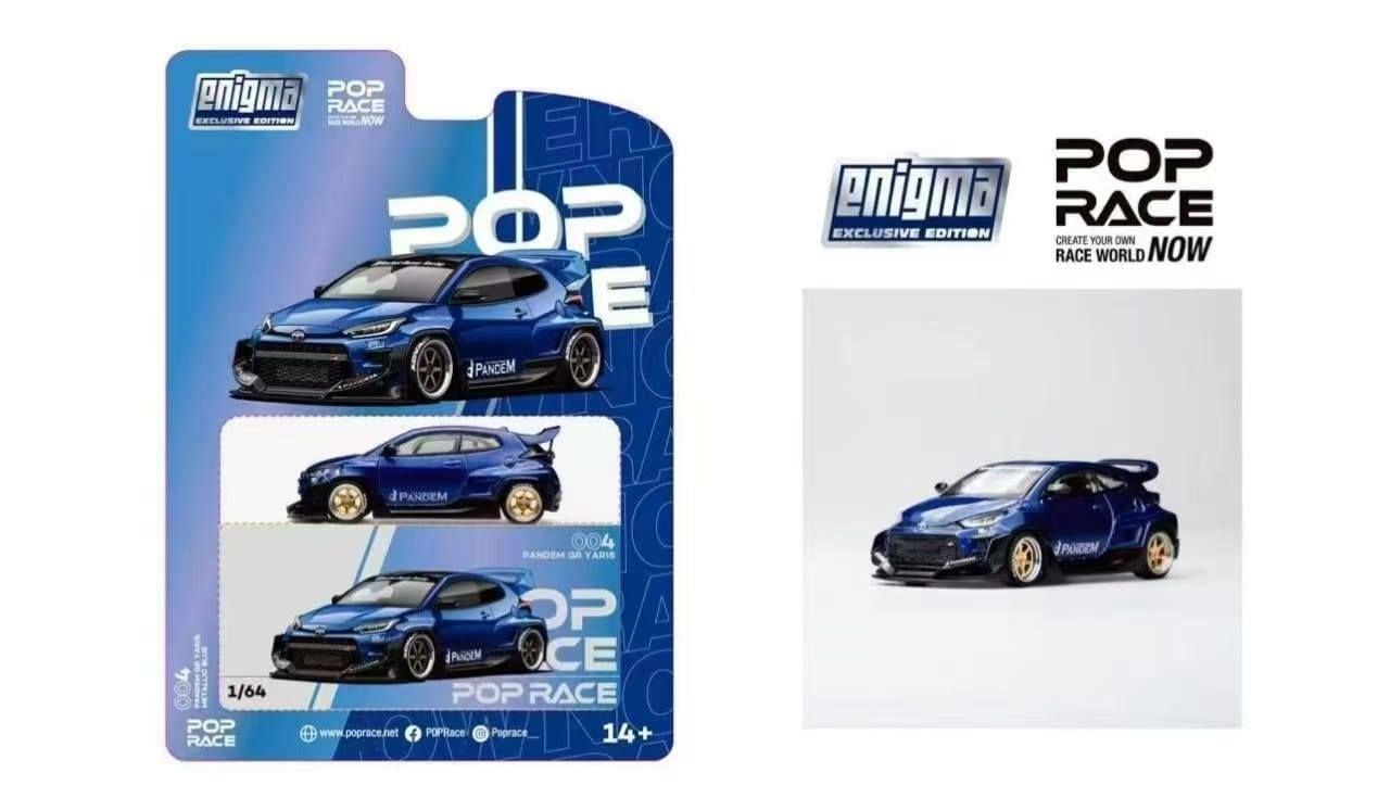 1:64 Pop Race Limited - Pandem GR Yaris, metallic blue *Enigma Exclusive*