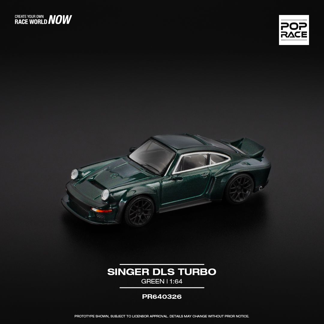 1:64 Pop Race Limited - Porsche Singer DLS Turbo, green