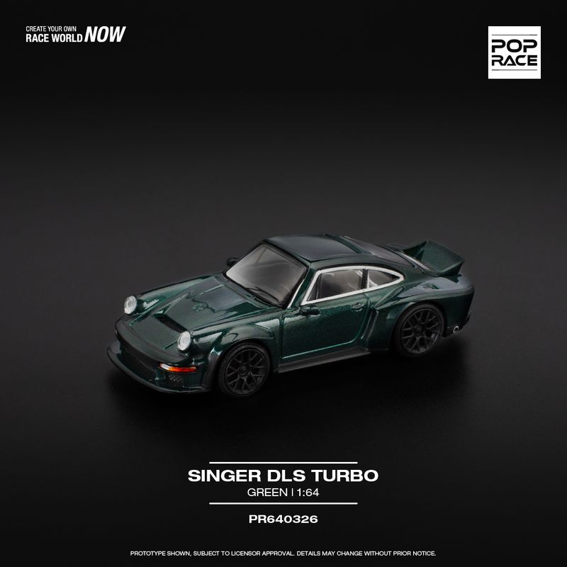 1:64 Pop Race Limited - Porsche Singer DLS Turbo, green