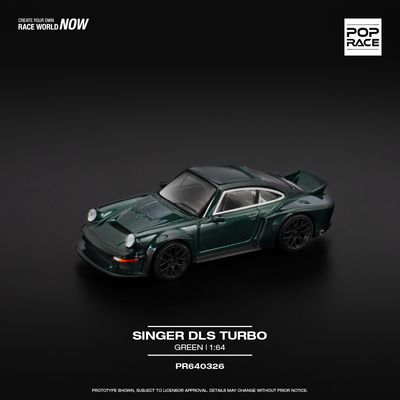 1:64 Pop Race Limited - Porsche Singer DLS Turbo, green 1:64 Pop Race Limited - Porsche Singer DLS Turbo, green