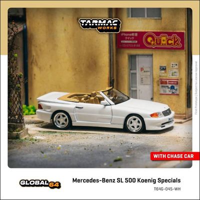 1:64 Tarmac - Mercedes-Benz SL 500 Koenig Specials, white 1:64 Tarmac - Mercedes-Benz SL 500 Koenig Specials, white