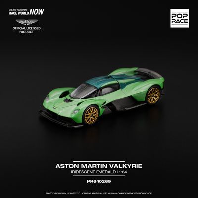 1:64 Pop Race Limited - Aston Martin Valkyrie, Iridescent emerald 1:64 Pop Race Limited - Aston Martin Valkyrie, Iridescent emerald