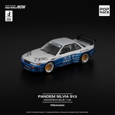 1:64 Pop Race Limited - Pandem Silvia S13, moontech blue 1:64 Pop Race Limited - Pandem Silvia S13, moontech blue