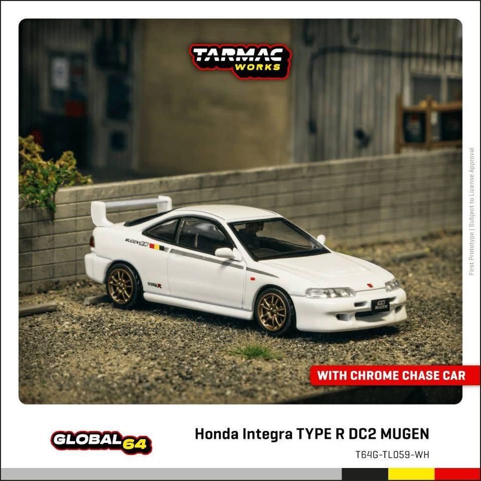 1:64 Tarmac - Honda Integra TYPE R DC2 MUGEN, championship white