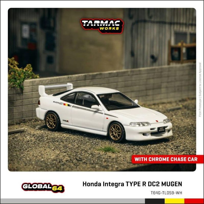 1:64 Tarmac - Honda Integra TYPE R DC2 MUGEN, championship white 1:64 Tarmac - Honda Integra TYPE R DC2 MUGEN, championship white