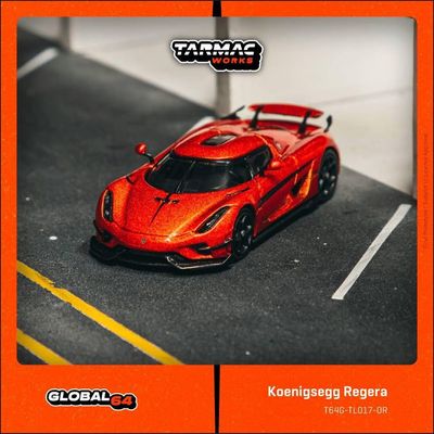 1:64 Tarmac - Koenigsegg Regera, orange metallic/black stripes 1:64 Tarmac - Koenigsegg Regera, orange metallic/black stripes