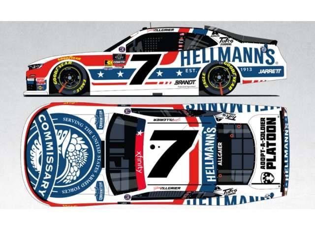 1:64 Action Racing Collectibles - 2025 Chevrolet #7 Justin Allgaier *Hellmann’s DeCA*