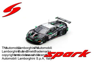 1:43 Spark - Lamborghini Huracán GT3 EVO 2 No.72 Barwell Motorsport 3rd Bronze class 24H Spa 2024 G. Rindone – M. Michelotto – P. Kujala – C. Stevenson 1:43 Spark - Lamborghini Huracán GT3 EVO 2 No.72 Barwell Motorsport 3rd Bronze class 24H Spa 2024 G. Rindone – M. Michelotto – P. Kujala – C. Stevenson
