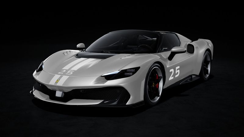 1:18 MR Collection Models - Ferrari 296 Speciale Grigio Squalo with Livery 1:18 MR Collection Models - Ferrari 296 Speciale Grigio Squalo with Livery