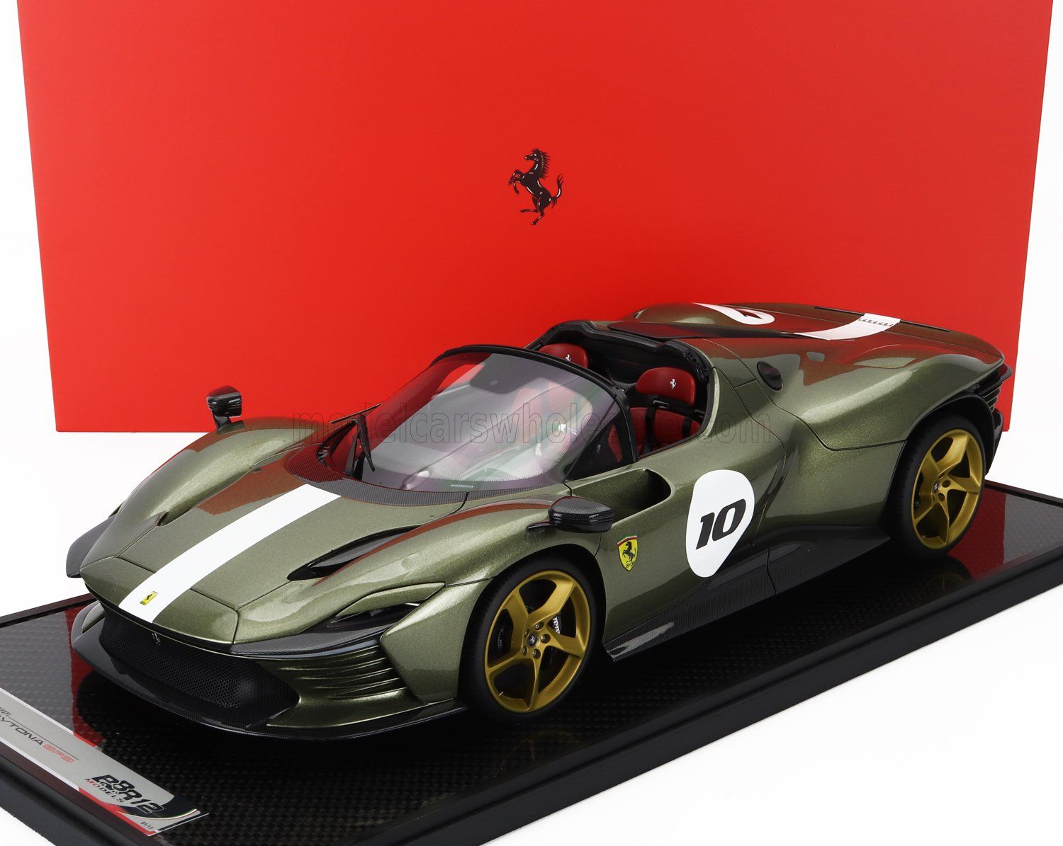 1:12 BBR - Ferrari Daytona SP3 Serie Icona Open roof Verde Manzoni Gloss