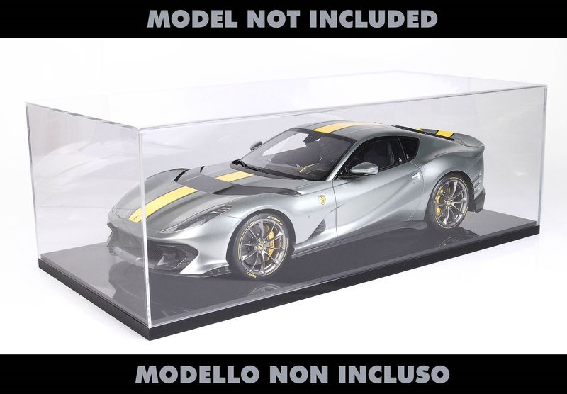 1:12 BBR - Display Case with plexiglass base gloss black 1:12 BBR - Display Case with plexiglass base gloss black