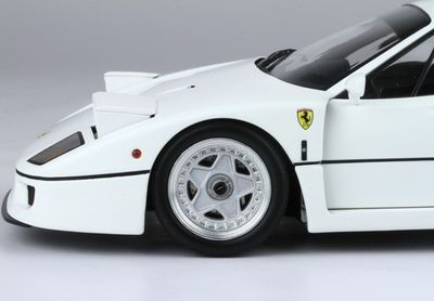 1:18 BBR-Kyosho - Ferrari F40 White And Silver Rims