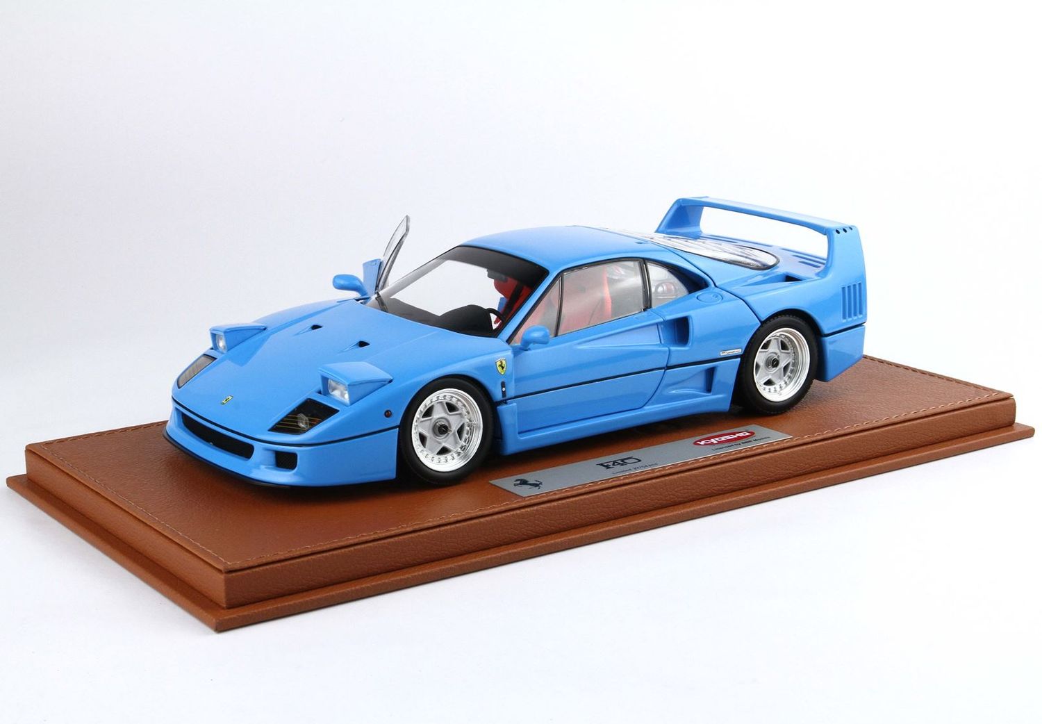 1:18 BBR-Kyosho - Ferrari F40 Light Blue And Silver Rims