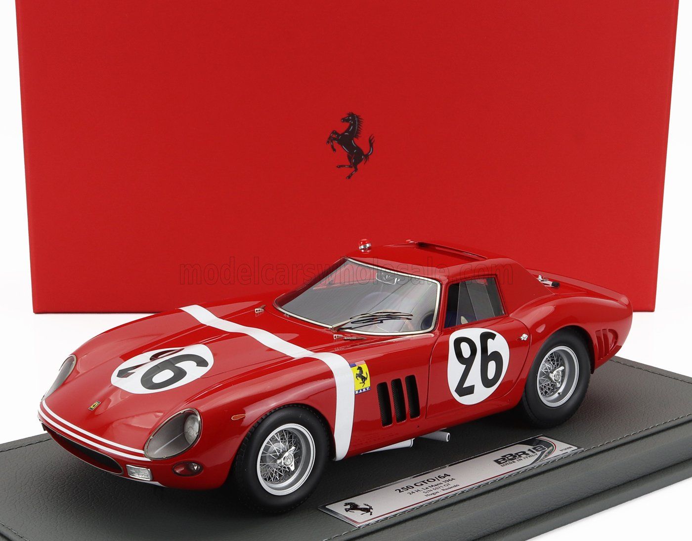 1:18 BBR - Ferrari 250 GTO 24 H Le Mans 1964 S/N 5571 GT car n. 26 Hugus - Rosinski