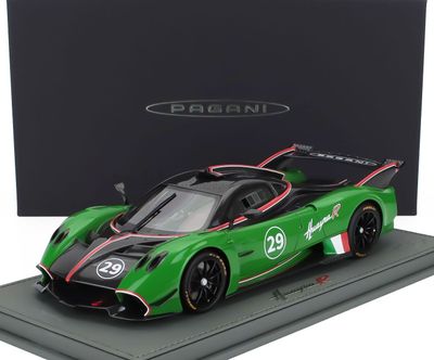 1:18 BBR - Pagani Huayra R #29 Black Green