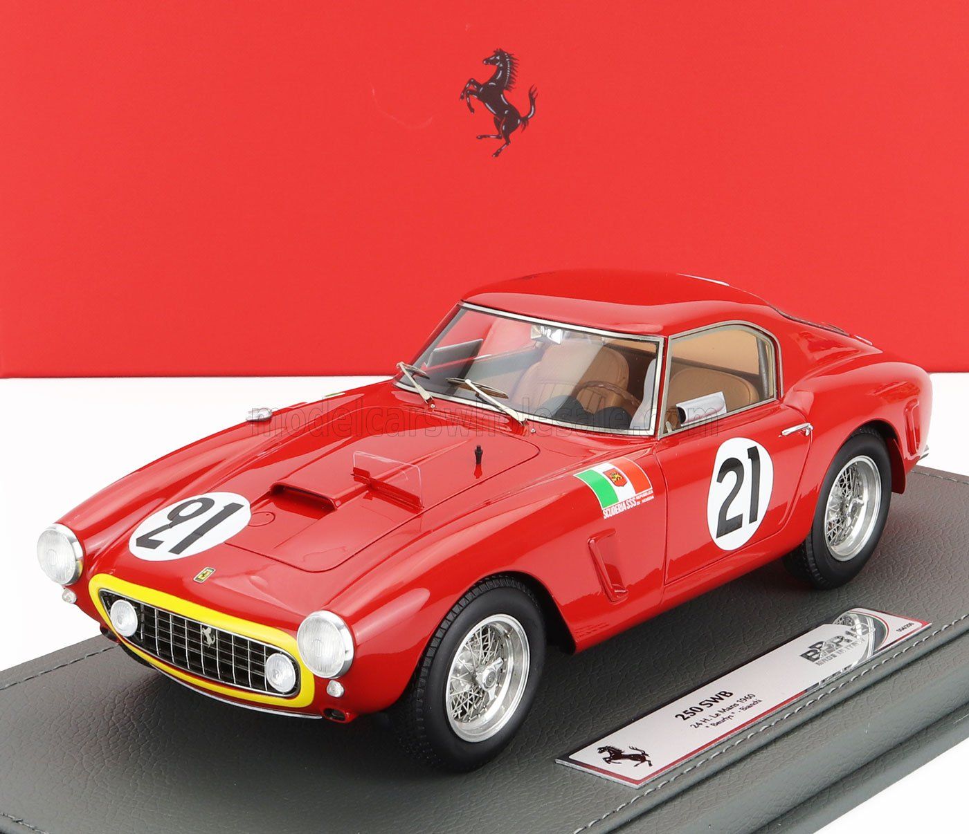1:18 BBR - Ferrari 250 SWB 24H Le Mans 1960 car n. 21 Beurlys - Bianchi