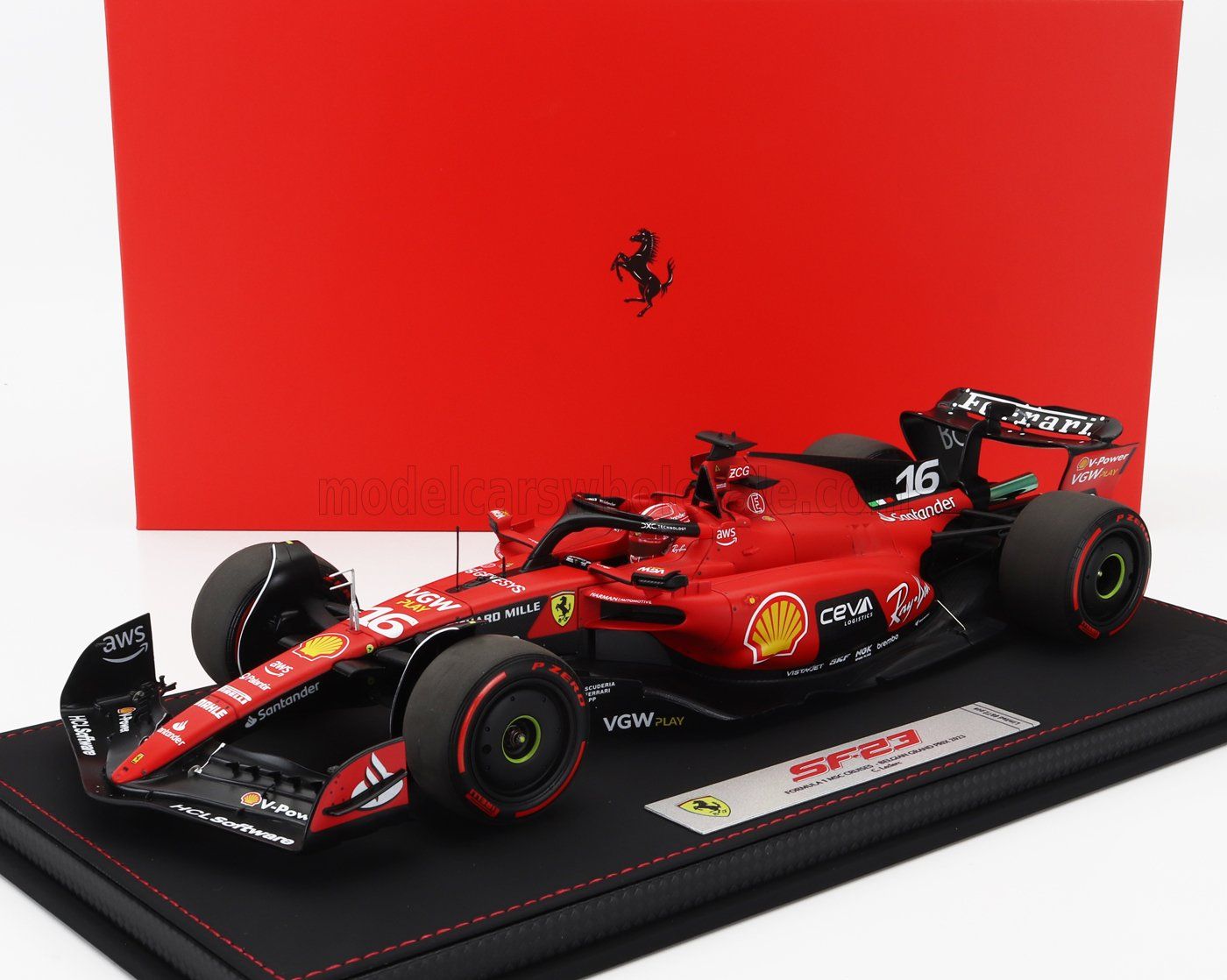1:18 BBR - Ferrari F1 SF-23 Team Scuderia Ferrari #16 3rd Belgium GP 2023 C. Leclerc