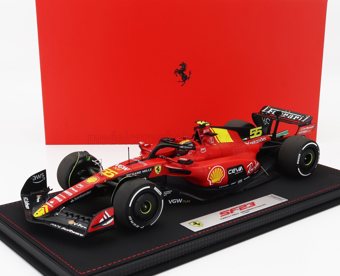 1:18 BBR - Ferrari SF-23 GP ITALY Monza 2023 Carlos Sainz