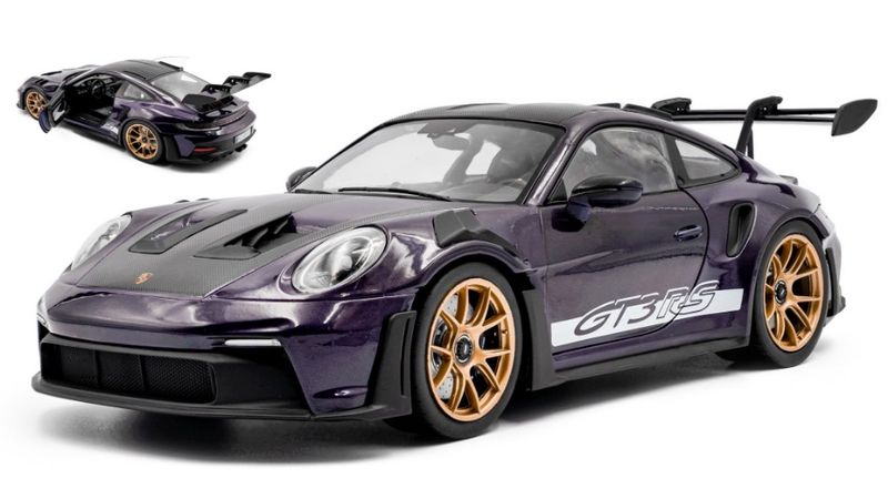1:18 Solido - 2024 Porsche 911 GT3 RS Weisach Package Viola Purple Metallic 1:18 Solido - 2024 Porsche 911 GT3 RS Weisach Package Viola Purple Metallic