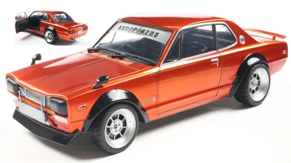 1:18 Solido - 1970 Nissan Skyline (C10) Hakosuka Solido Works Orange Metallic