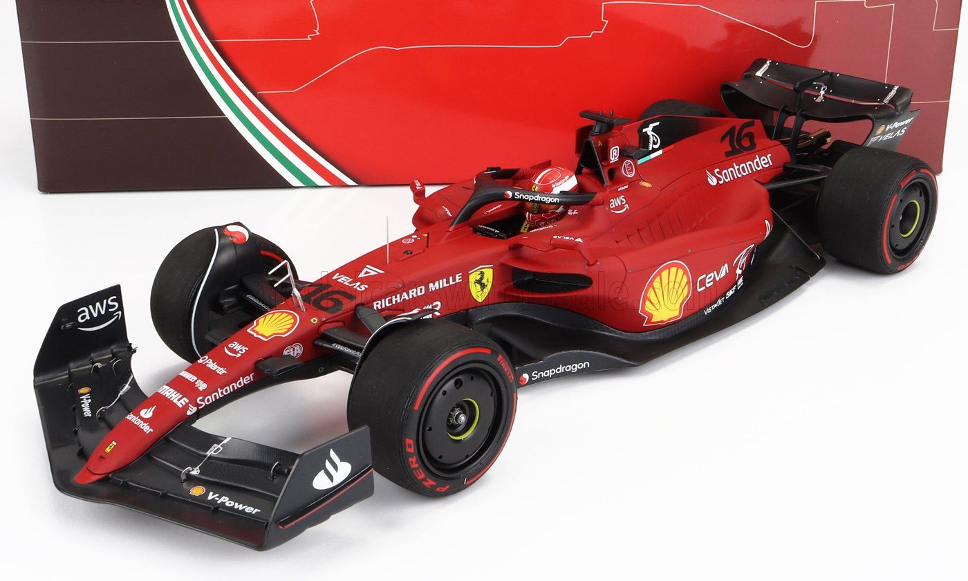 1:18 BBR - Ferrari F1-75 G.P BAHRAIN 2022 Winner C.Leclerc