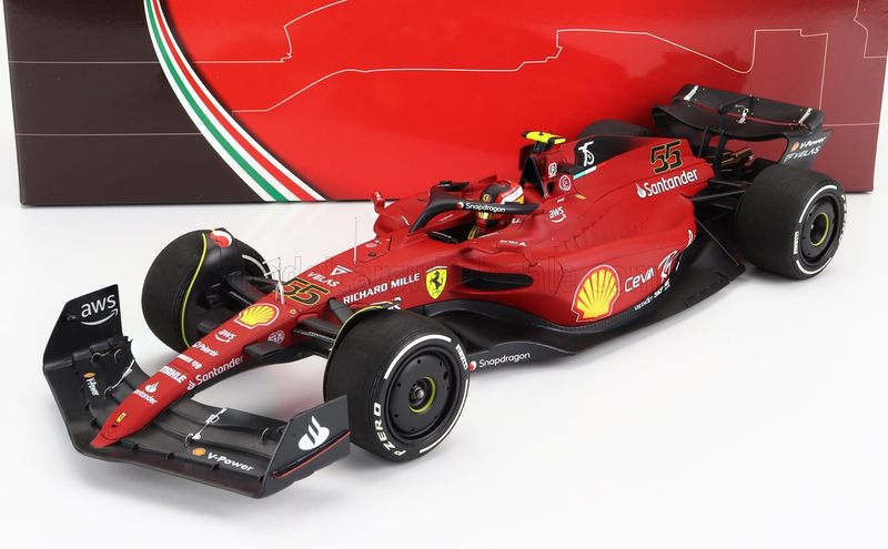 1:18 BBR - Ferrari F1- 75 #55 GP Australian 2022 C. Sainz 1:18 BBR - Ferrari F1- 75 #55 GP Australian 2022 C. Sainz