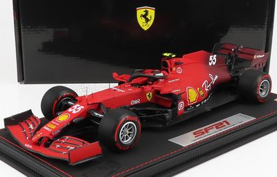 1:18 BBR - Ferrari SF21 GP dell Emilia Romagna Autodromo Enzo e Dino Ferrari C.Sainz - yellow tyres 1:18 BBR - Ferrari SF21 GP dell Emilia Romagna Autodromo Enzo e Dino Ferrari C.Sainz - yellow tyres