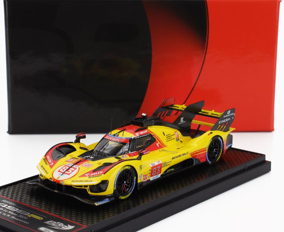 1:43 BBR - Ferrari 499P #83 - Le Mans 2024 Kubica Ye Shwartzman