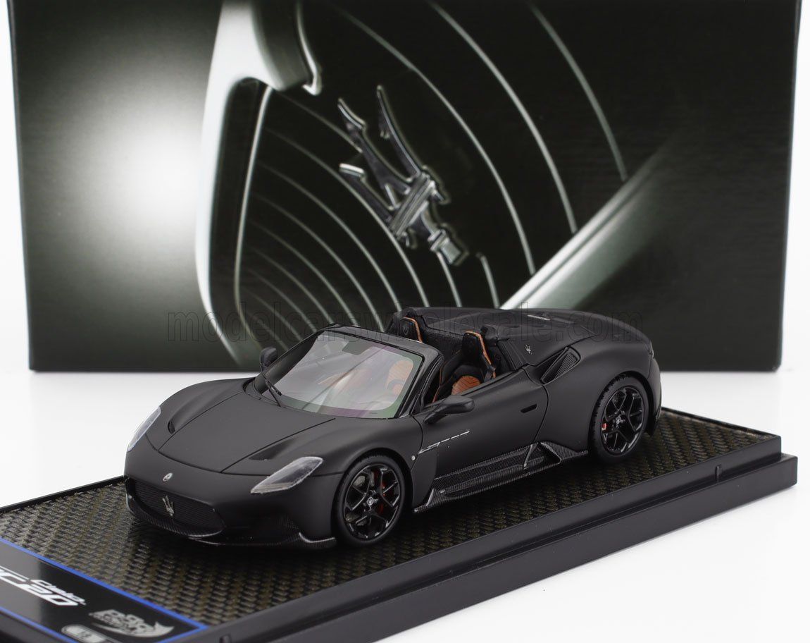 1:43 BBR - Maserati MC20 Cielo 2022 new versions Matt Black