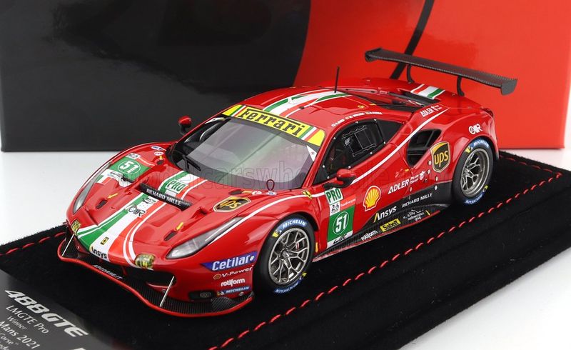 1:43 BBR - Ferrari 488 GTE LMGTE Team AF Corse wins Le Mans 2021 #51 1:43 BBR - Ferrari 488 GTE LMGTE Team AF Corse wins Le Mans 2021 #51