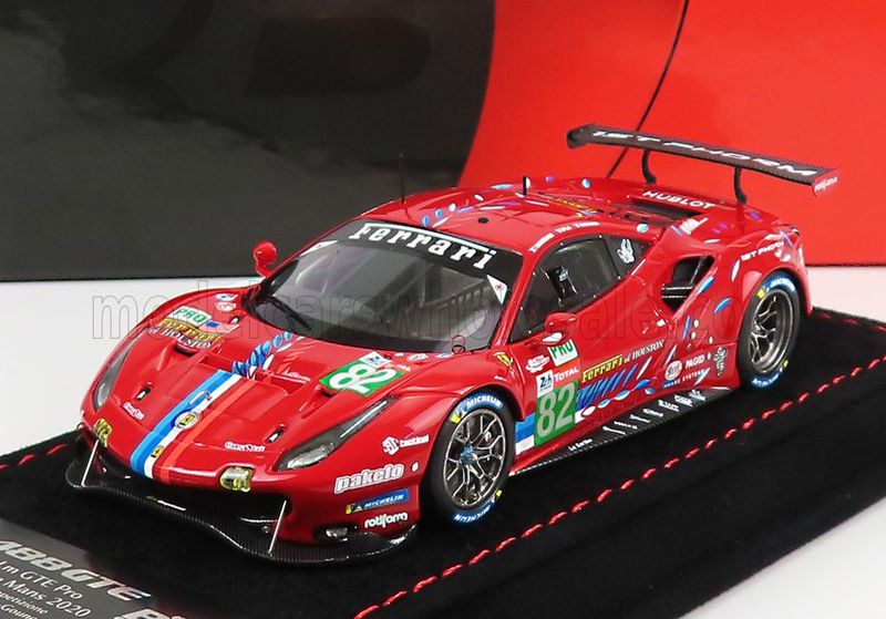 1:43 BBR - Ferrari 488LM GTE PRO Team RISI 24H Le Mans 2020 1:43 BBR - Ferrari 488LM GTE PRO Team RISI 24H Le Mans 2020