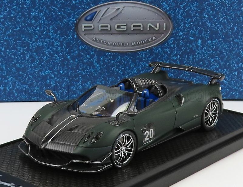 1:43 BBR - Pagani Huayra BC #200 Raodster 2017 Green Matt 1:43 BBR - Pagani Huayra BC #200 Raodster 2017 Green Matt