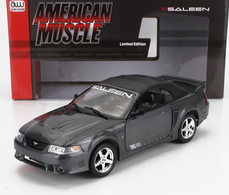 1:18 Autoworld - 2003 Ford Mustang Saleen S281 Cabrio Gery Metallic 1:18 Autoworld - 2003 Ford Mustang Saleen S281 Cabrio Gery Metallic