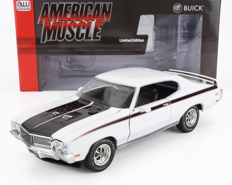 1:18 Autoworld - 1970 Buick GSX Mcacn Hard-Top White 1:18 Autoworld - 1970 Buick GSX Mcacn Hard-Top White