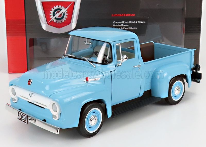 1:18 Autoworld - 1956 Ford F-100 Pickup Blue 1:18 Autoworld - 1956 Ford F-100 Pickup Blue