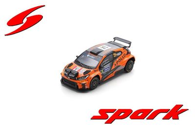 1:43 Spark - TOYOTA GR Yaris Rally 2 No.25 Red Grey Team 3rd RC2 Rally Sweden 2024 G. Linnamae - J. Morgan 1:43 Spark - TOYOTA GR Yaris Rally 2 No.25 Red Grey Team 3rd RC2 Rally Sweden 2024 G. Linnamae - J. Morgan