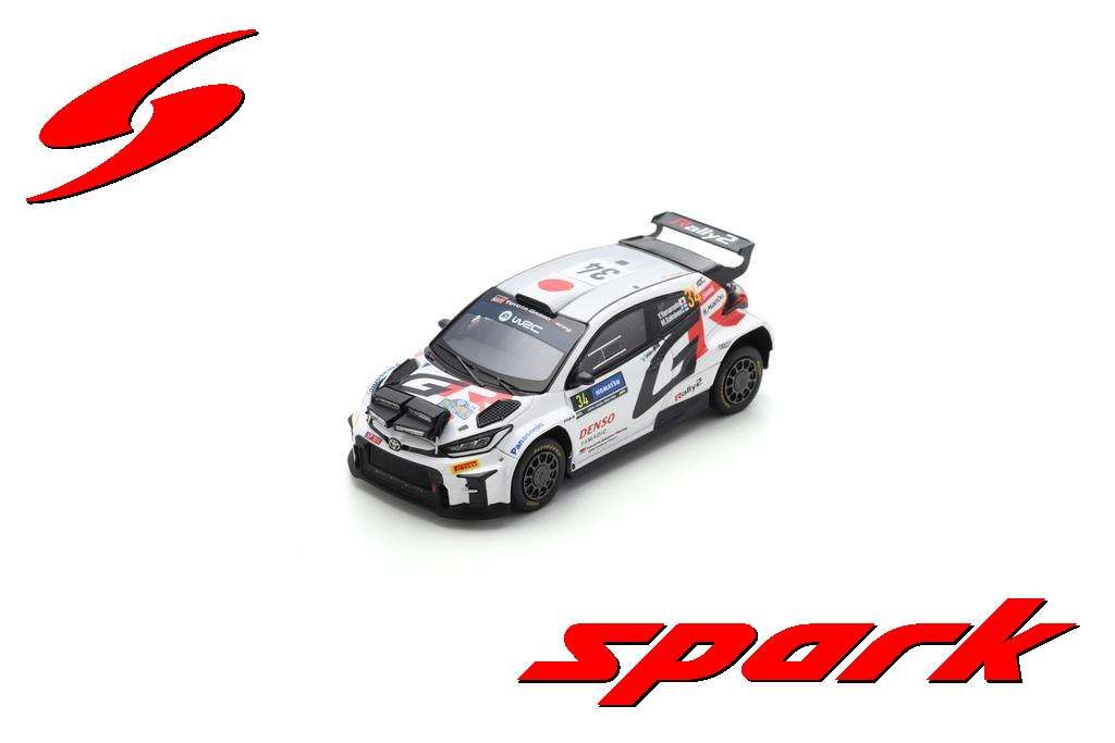 1:43 Spark - TOYOTA GR Yaris Rally 2 No.34 TOYOTA GAZOO Racing RC2 Rally Sweden 2024 Y. Yamamoto - M. Salminen