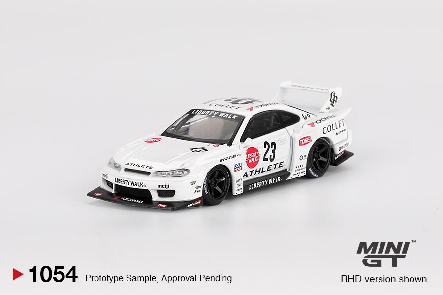1:64 Mini GT - 2024 Niassan Silvia S15 LB-Super Silhouette Athlete, white
